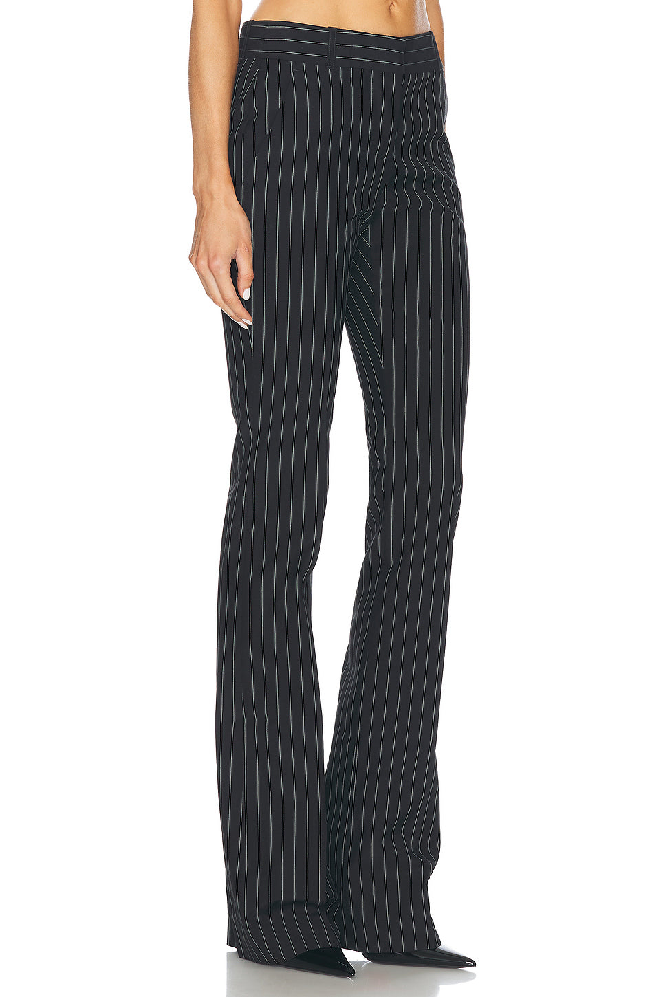 Pinstripe Straight Leg Pant