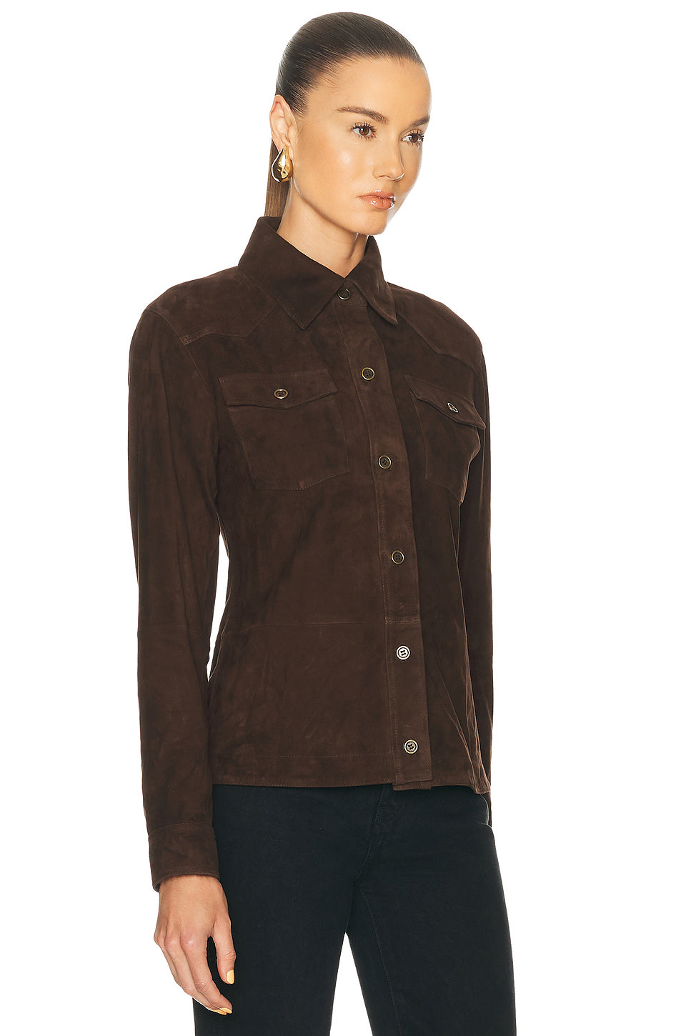 Faye Goat Suede Overshirt