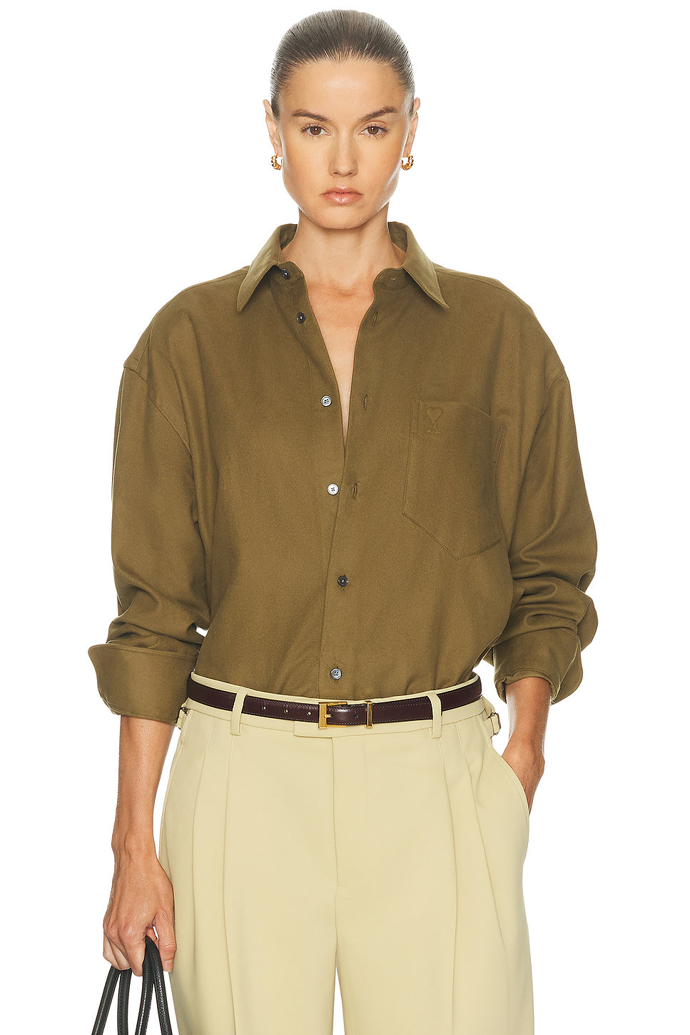 Boxy Button Up Top
