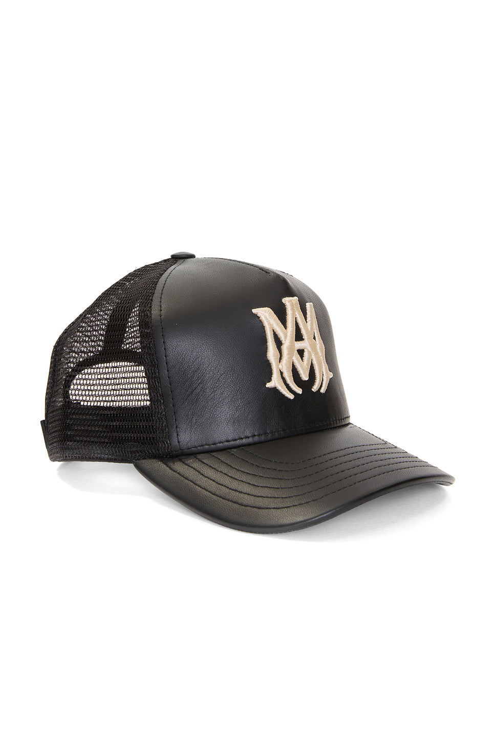 Leather MA Trucker Hat
