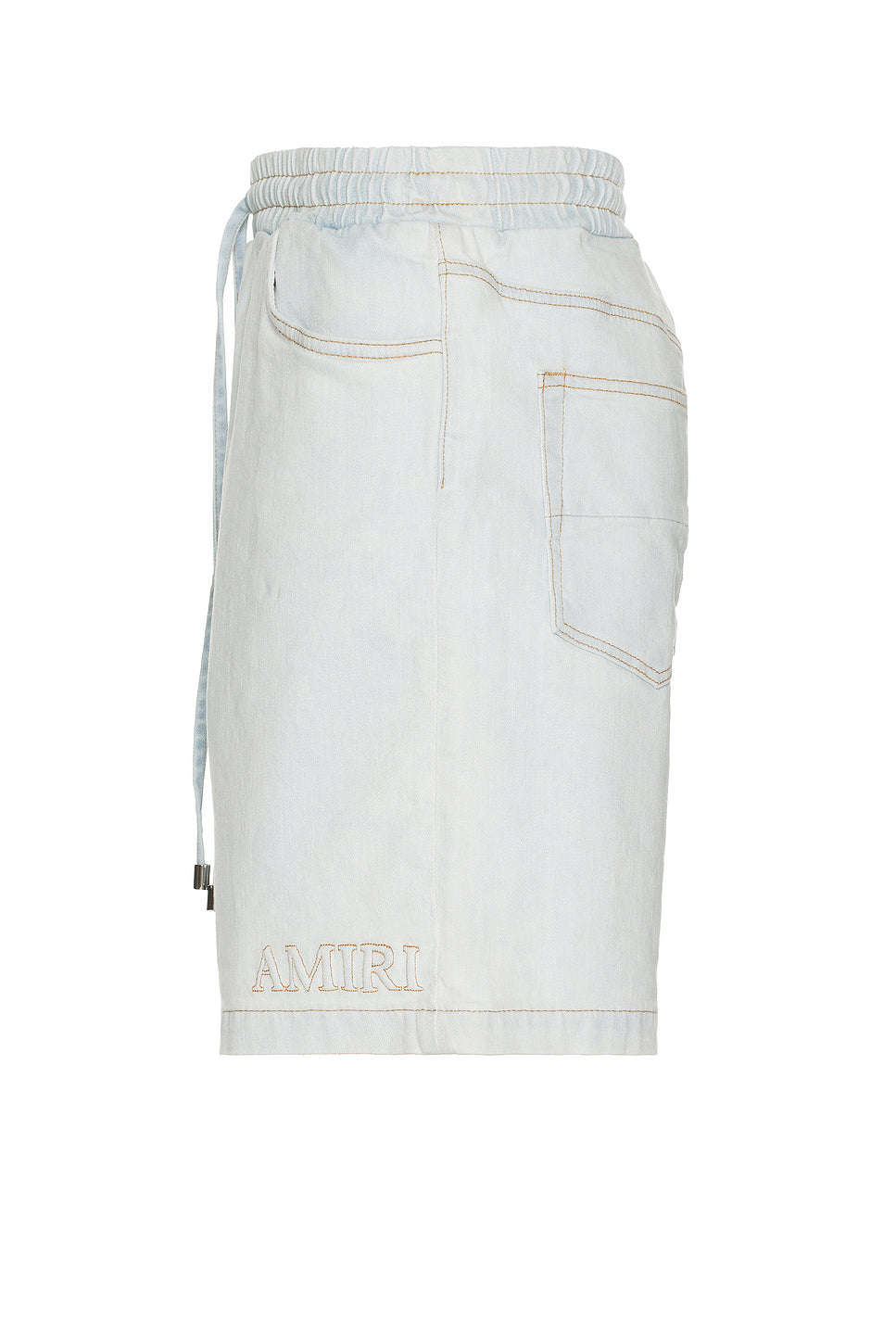 3D 5 Pocket Drawstring Denim Short