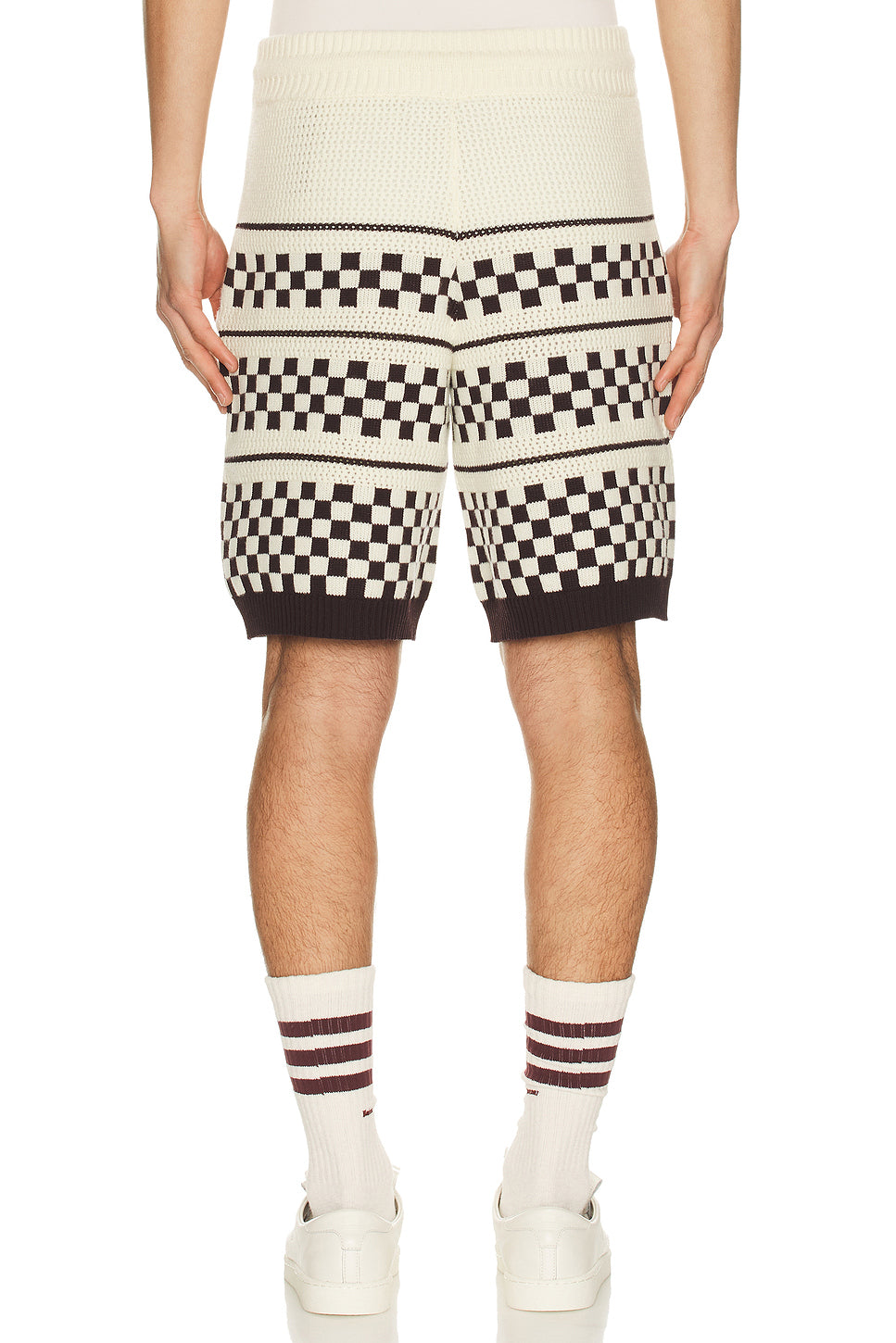 Checkered Mesh Short