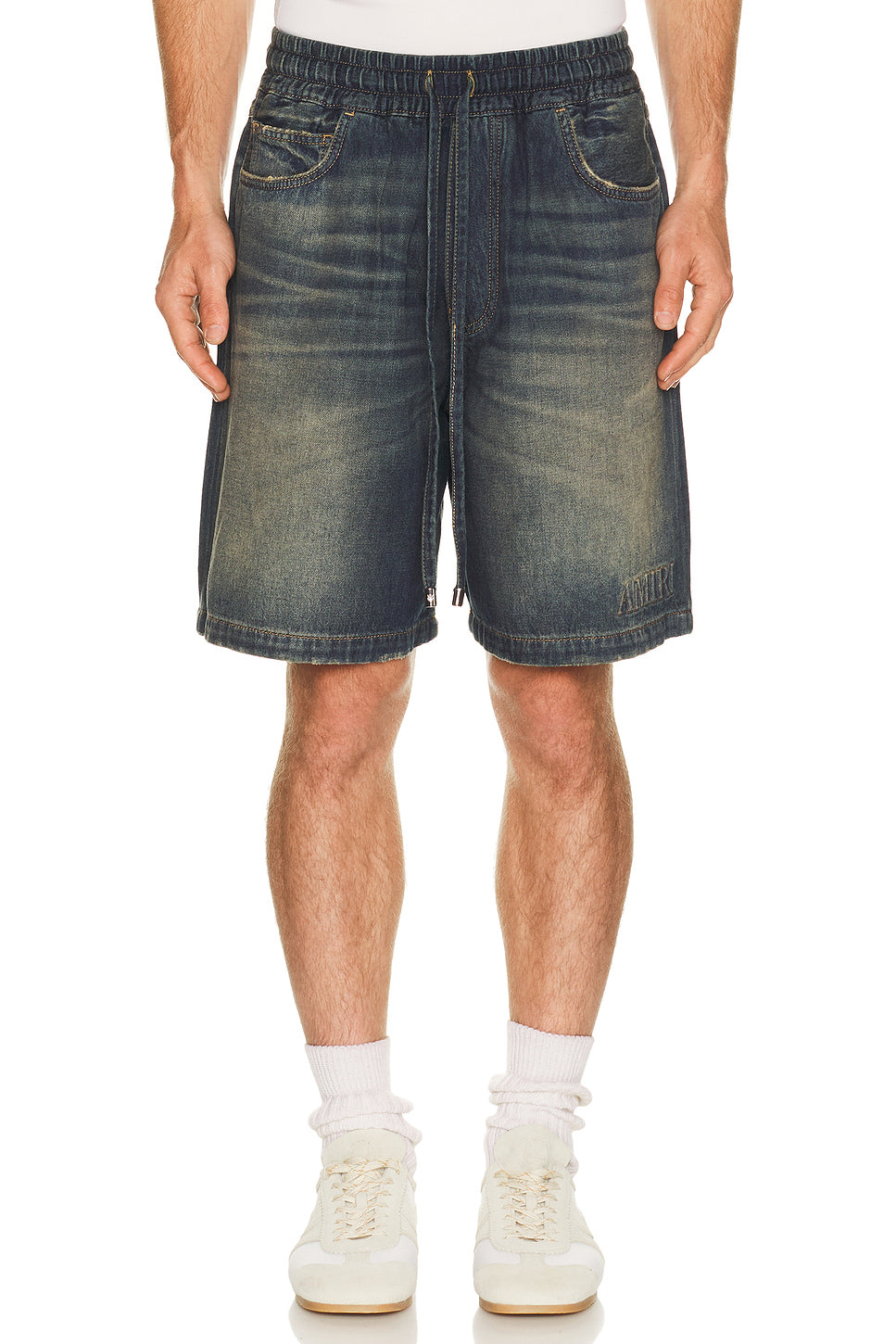 Drawstring Denim Short