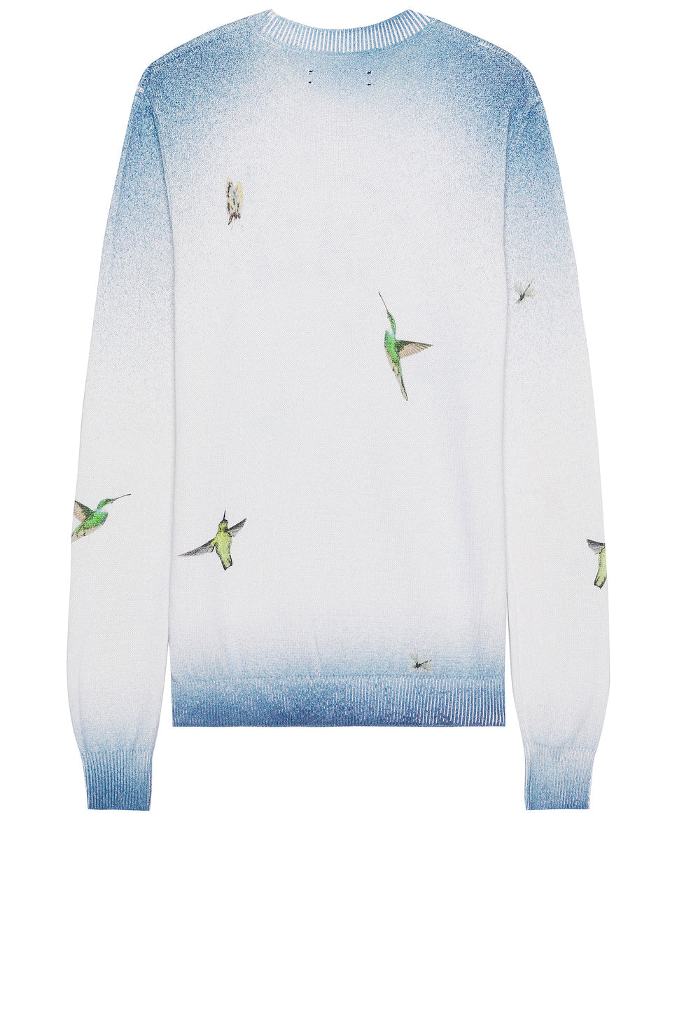 Embroidered Hummingbird Crew