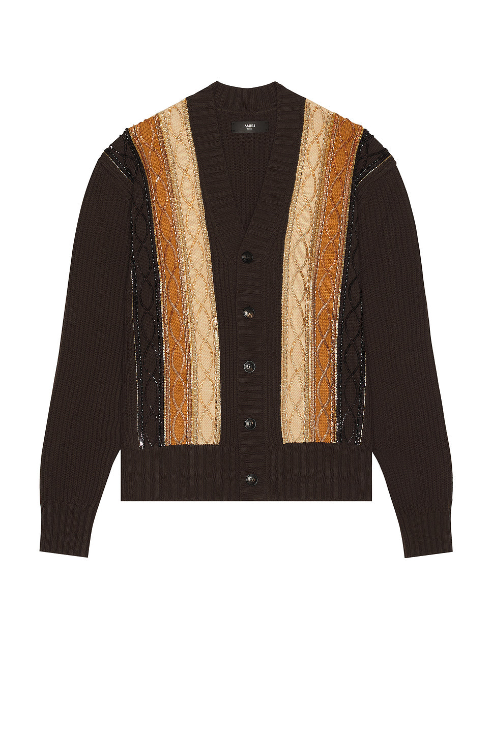 Embellished Striped Cardigan