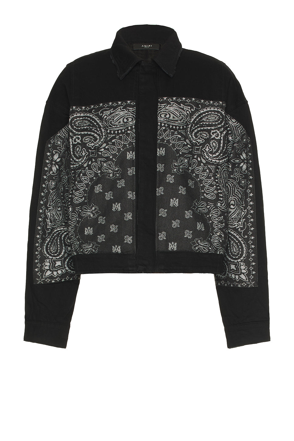 Bandana Jacquard Paneled Blouson