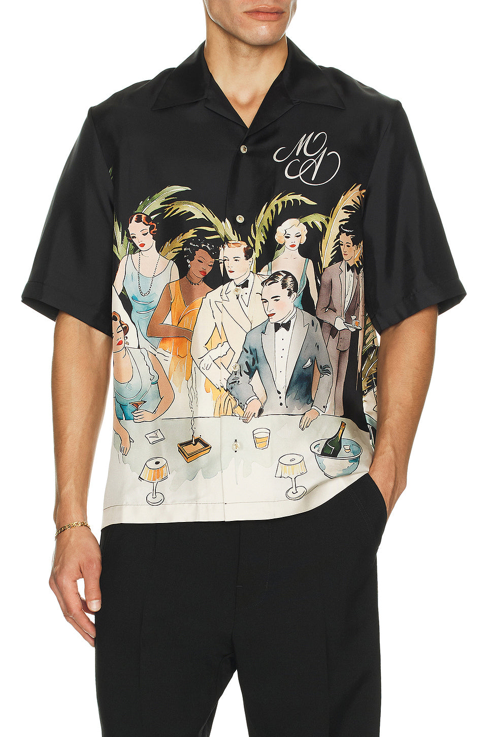 Bar Scene Bowling Shirt