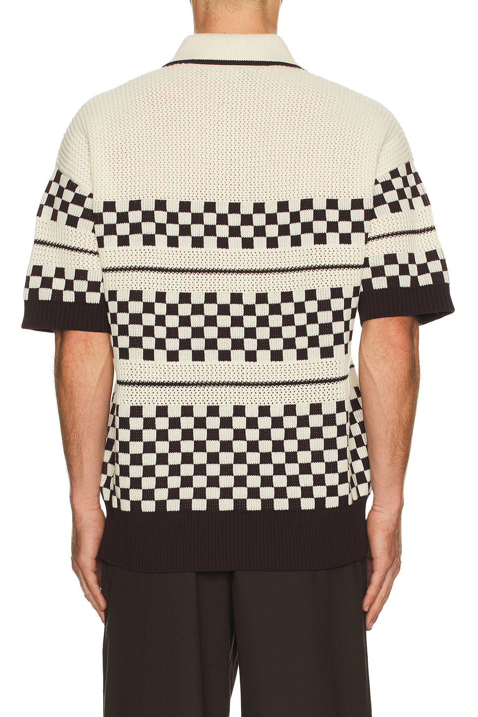 Checkered Mesh Shirt