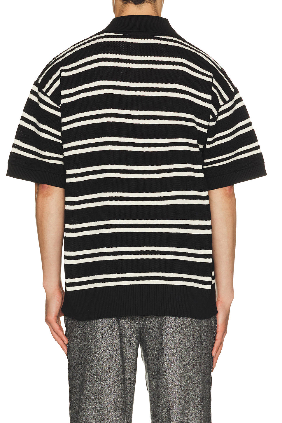 MA Stripe Knit Polo