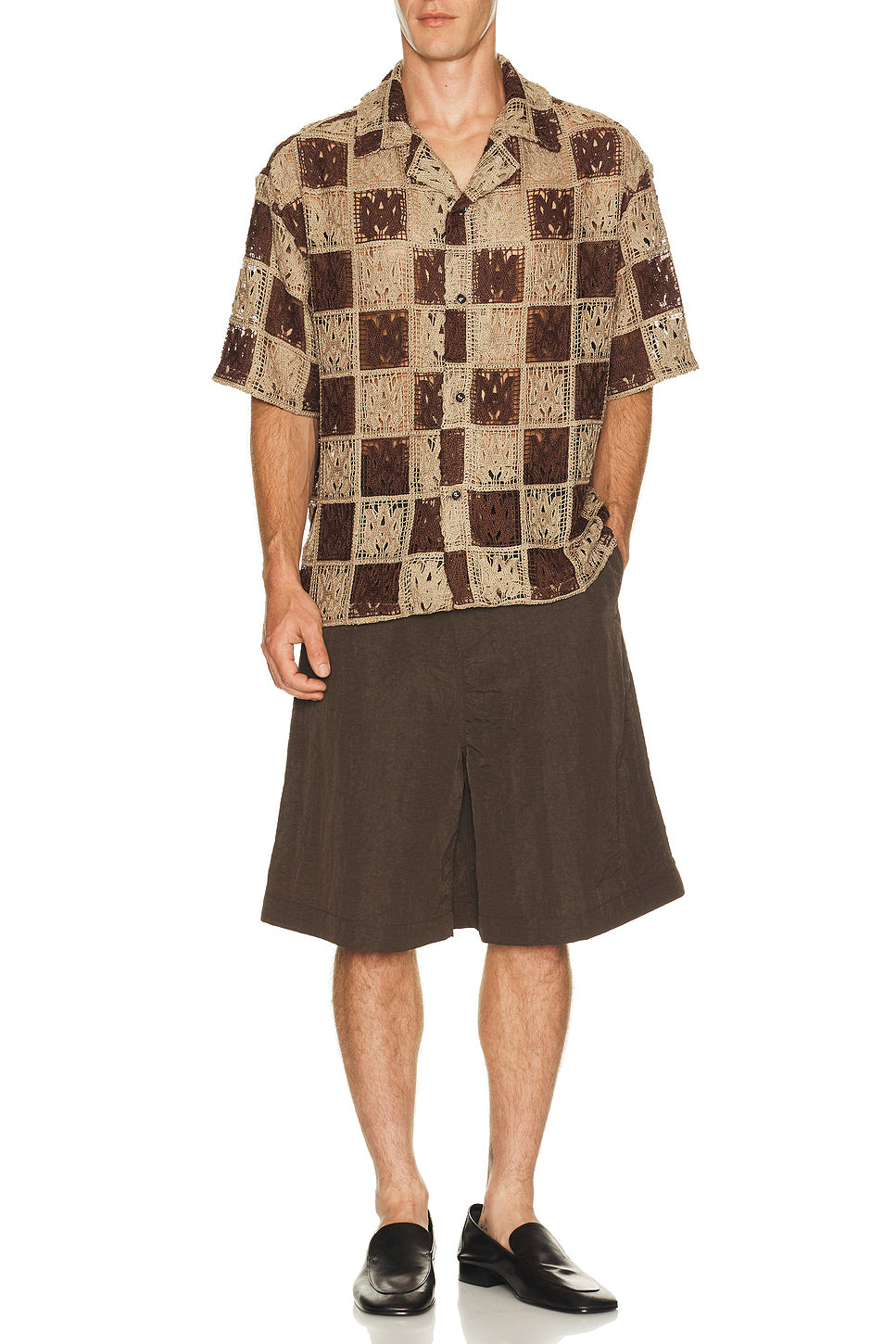 MA Check Lace Camp Shirt