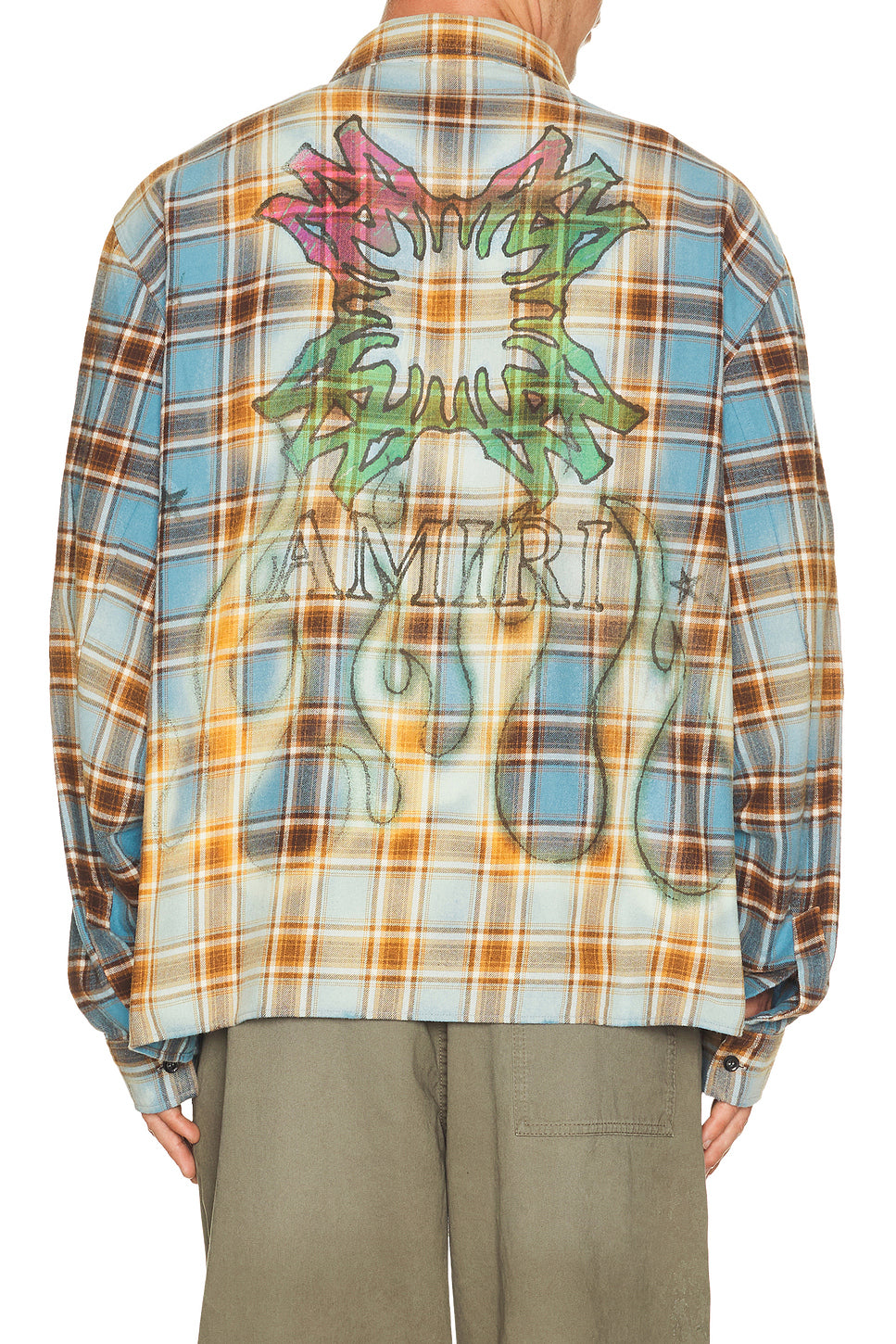 MA Quad Flames Flannel Shirt