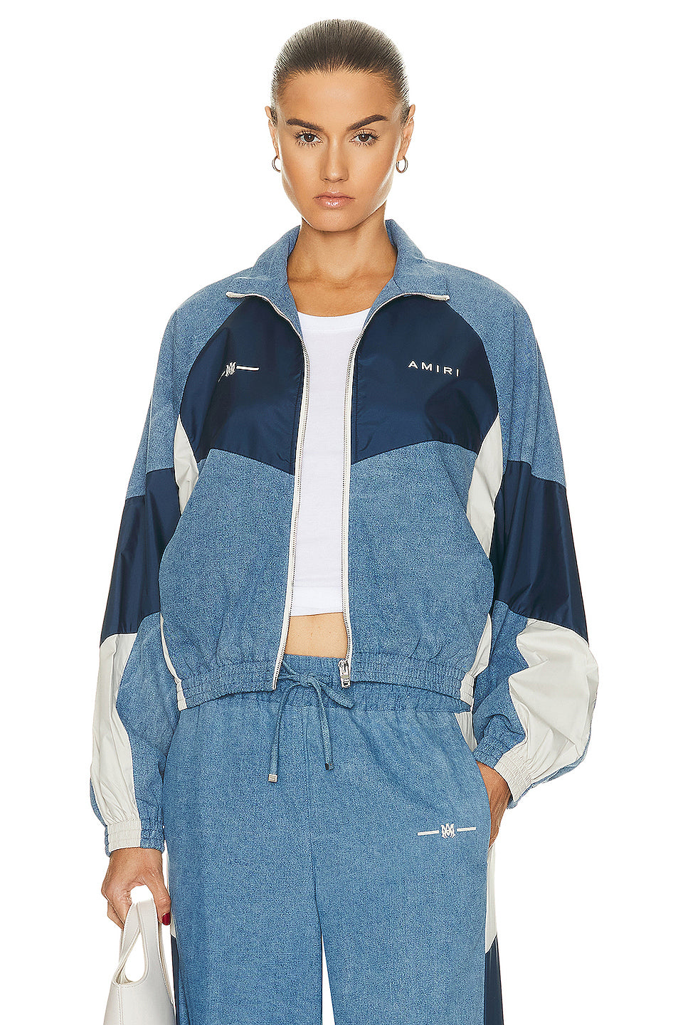 Chambray Retro Track Jacket