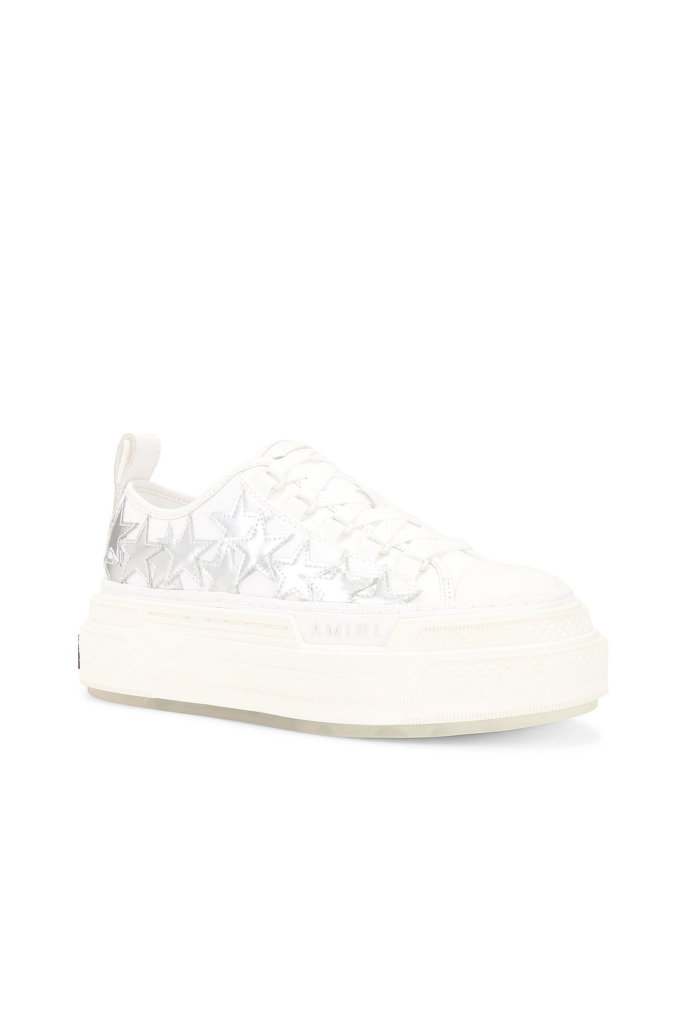 Metallic Platform Stars Court Sneaker