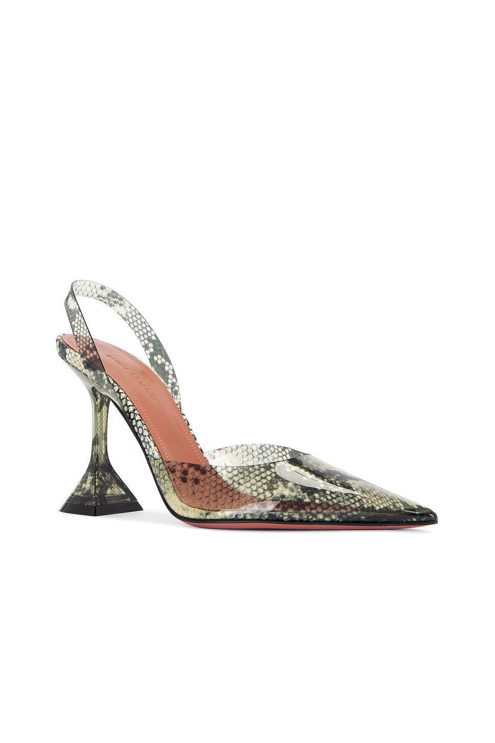 Holli Glass 95 Sling Pump In Printed Snake