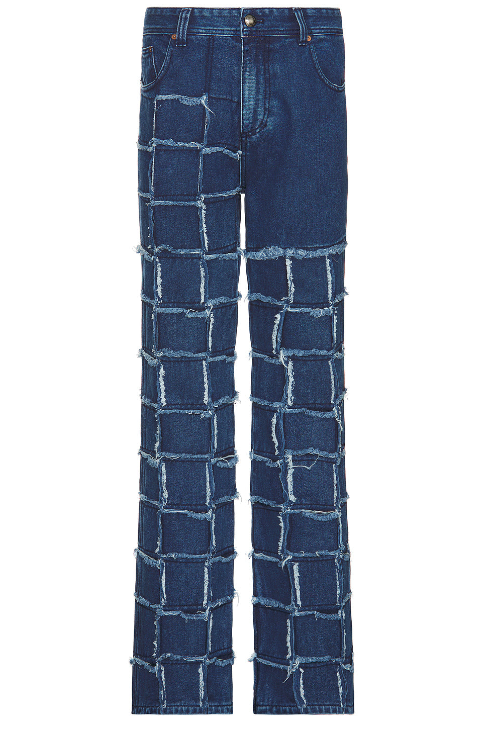 New Patchwork Wide Leg Jeans