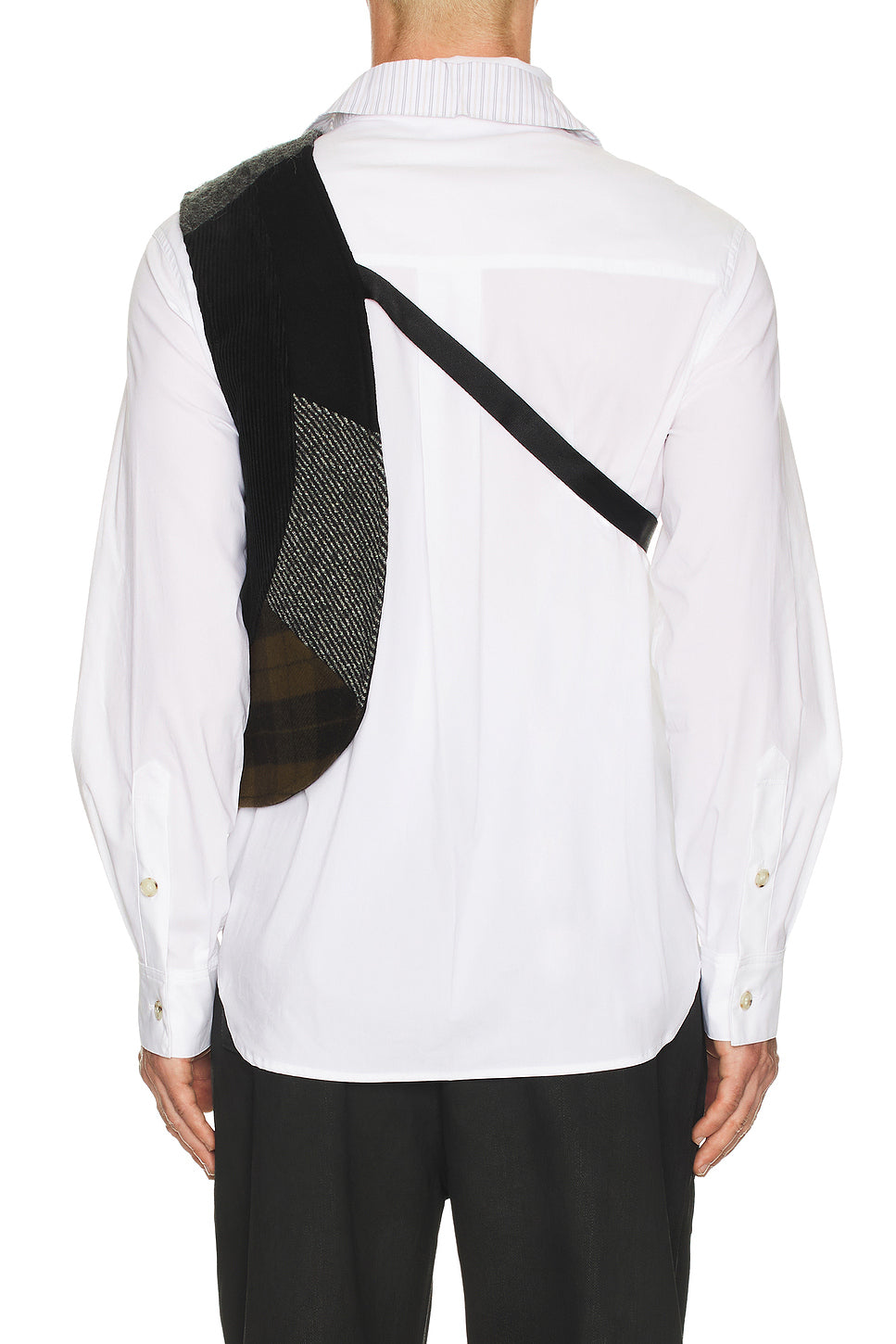 Patchwork One Arm Vest