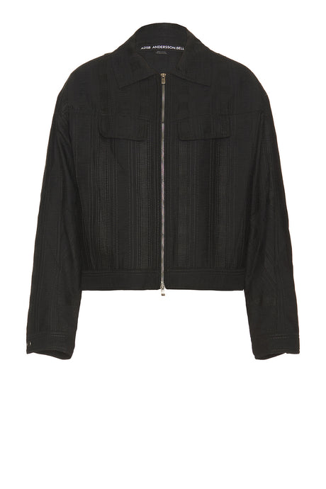 Fabrian Sheer Zip Up Jacket