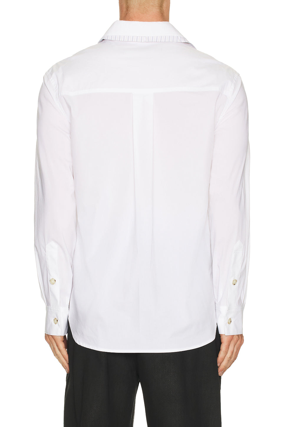 Open Collar Layered Shirt