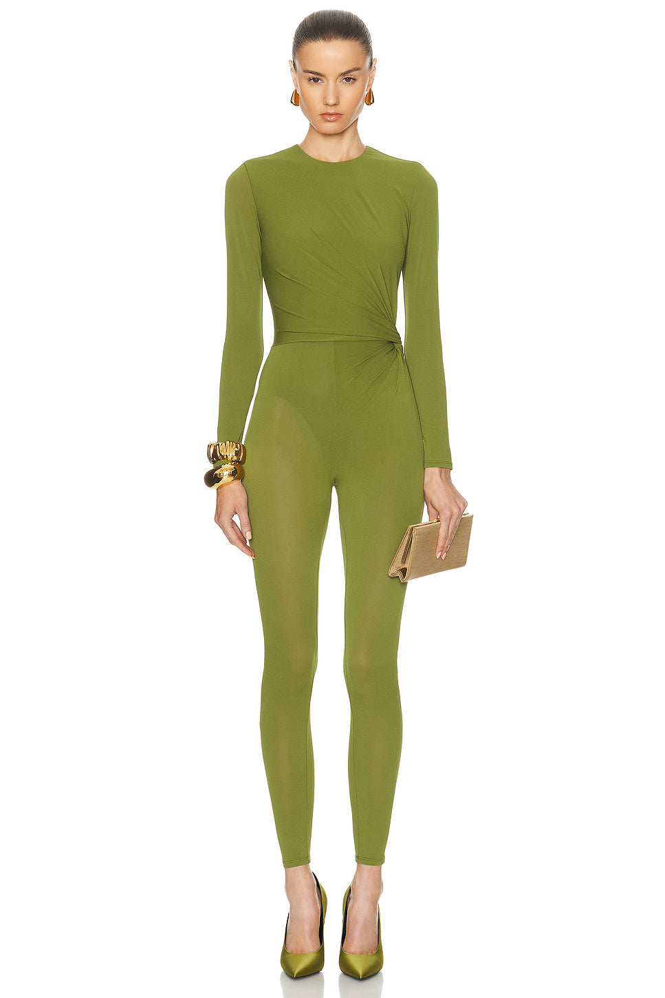 Long Sleeve Twist Catsuit