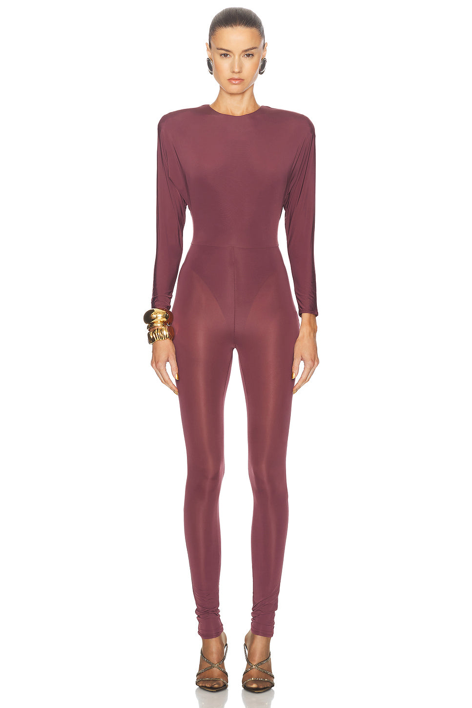 Batwing Jersey Catsuit