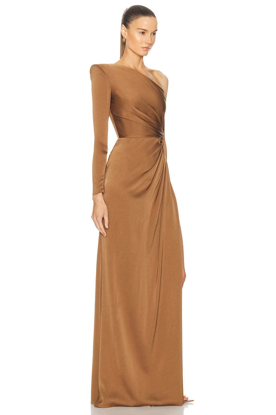 One Sleeve Twist Gown