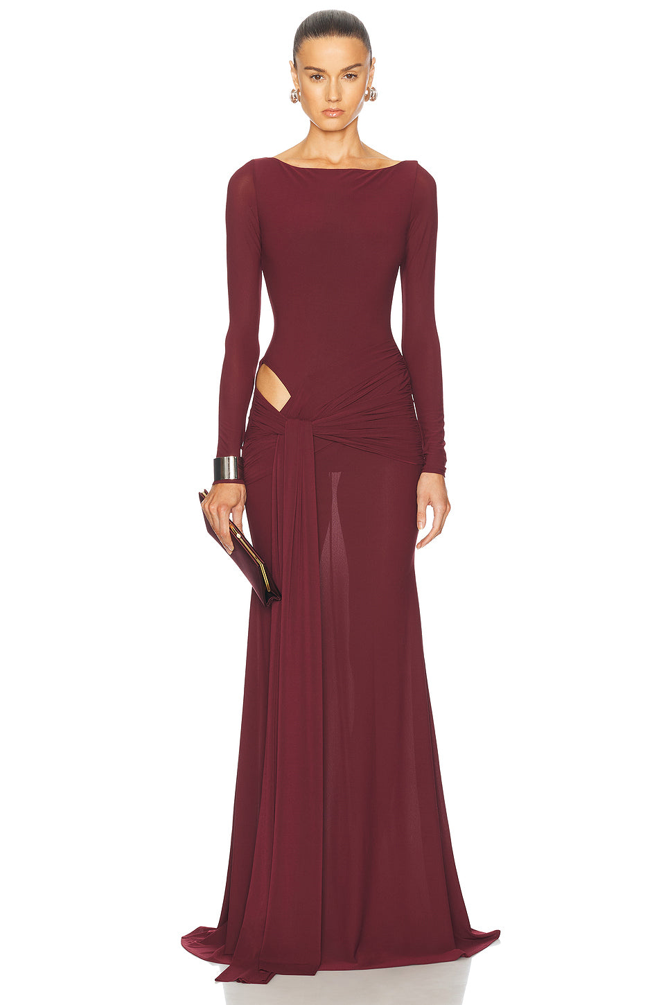 Wrapped Jersey Gown