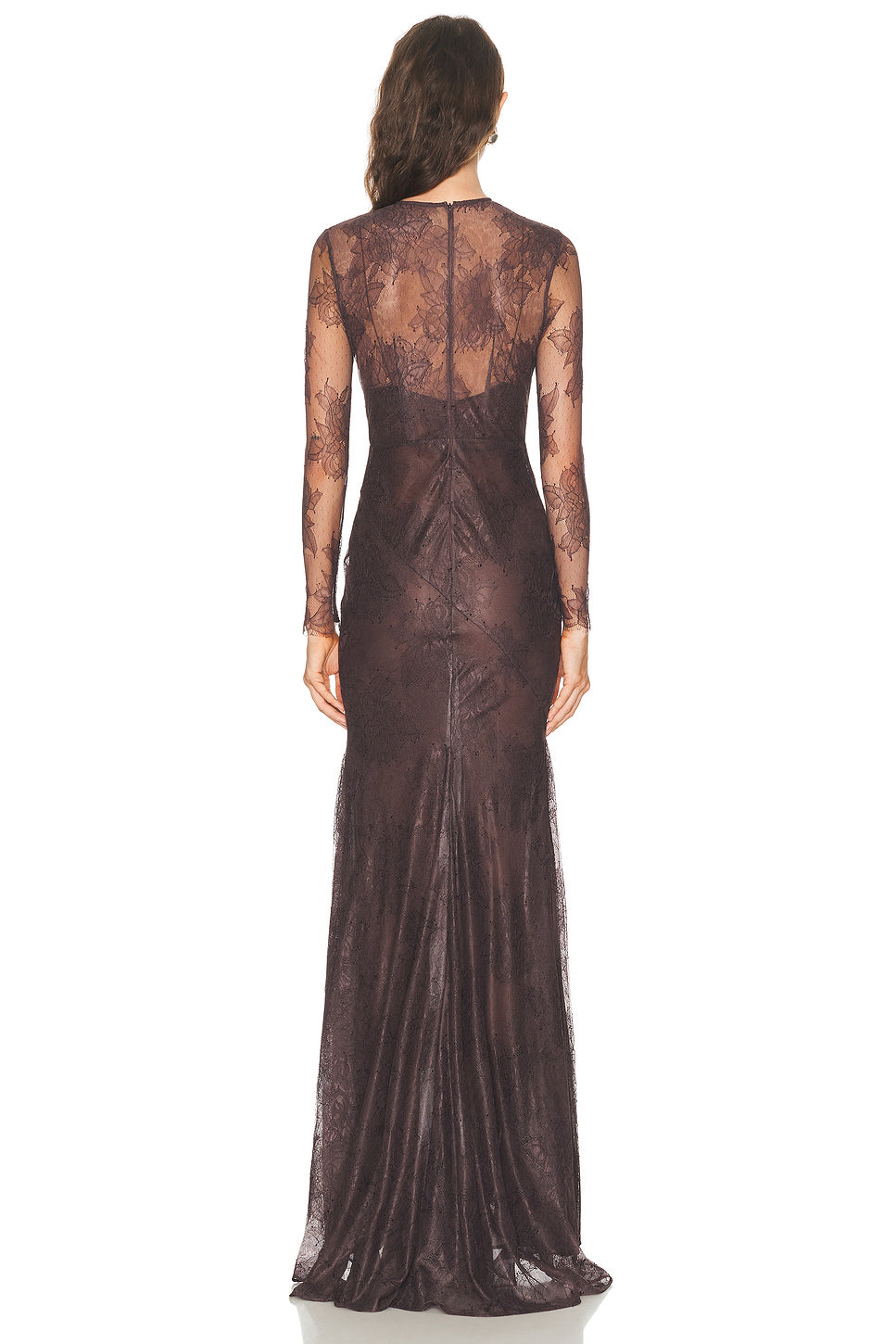 Long Sleeve Lace Gown