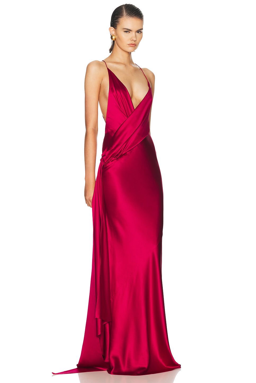 Bikini Wrap Asymmetric Gown