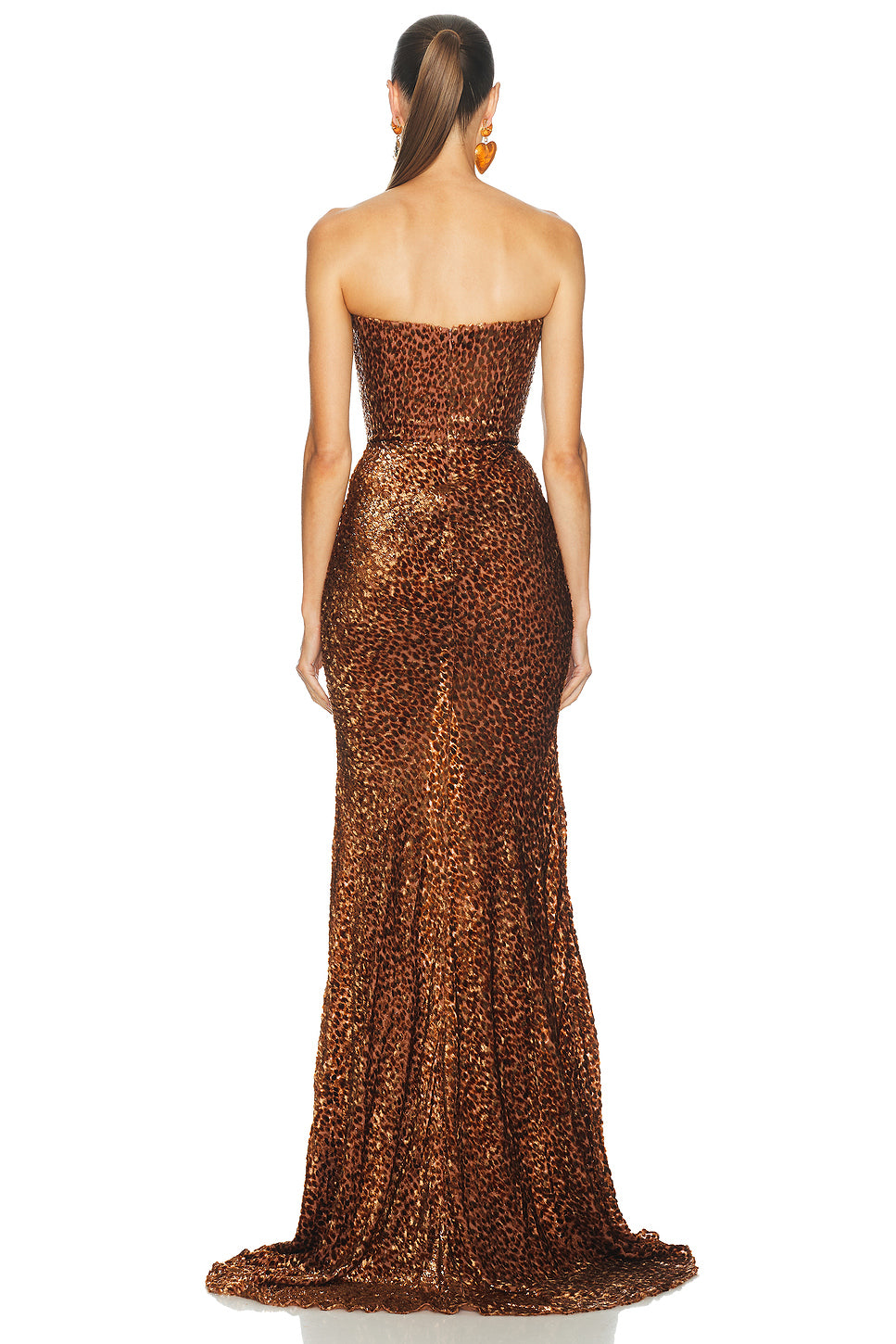 Strapless Draped Gown