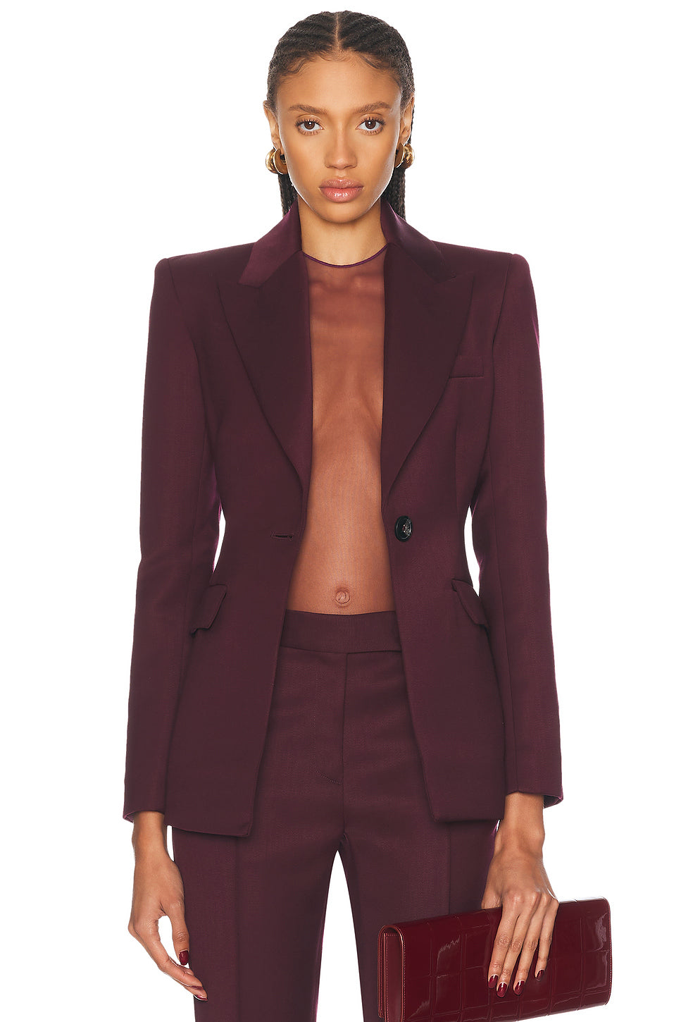 Single Breasted Fitted Blazer