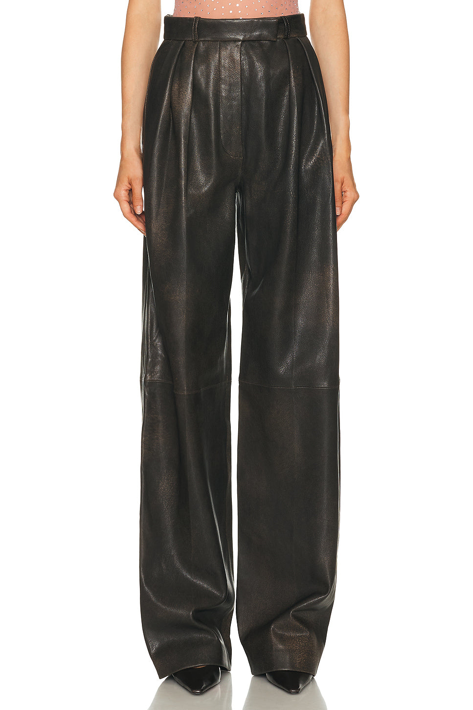 Tailored Leather Trouser