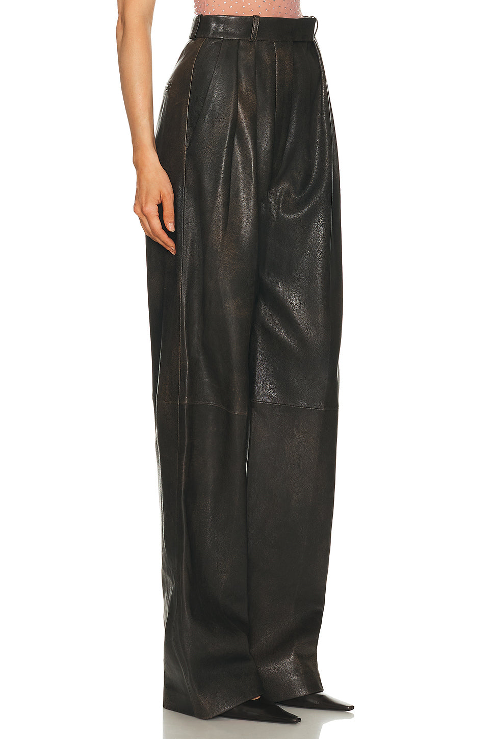 Tailored Leather Trouser