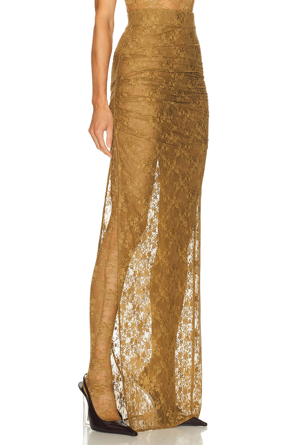 Tucked Column Skirt