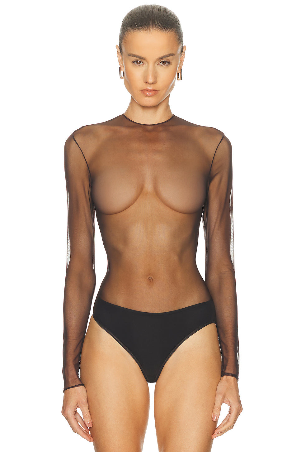 Long Sleeve Mesh Bodysuit