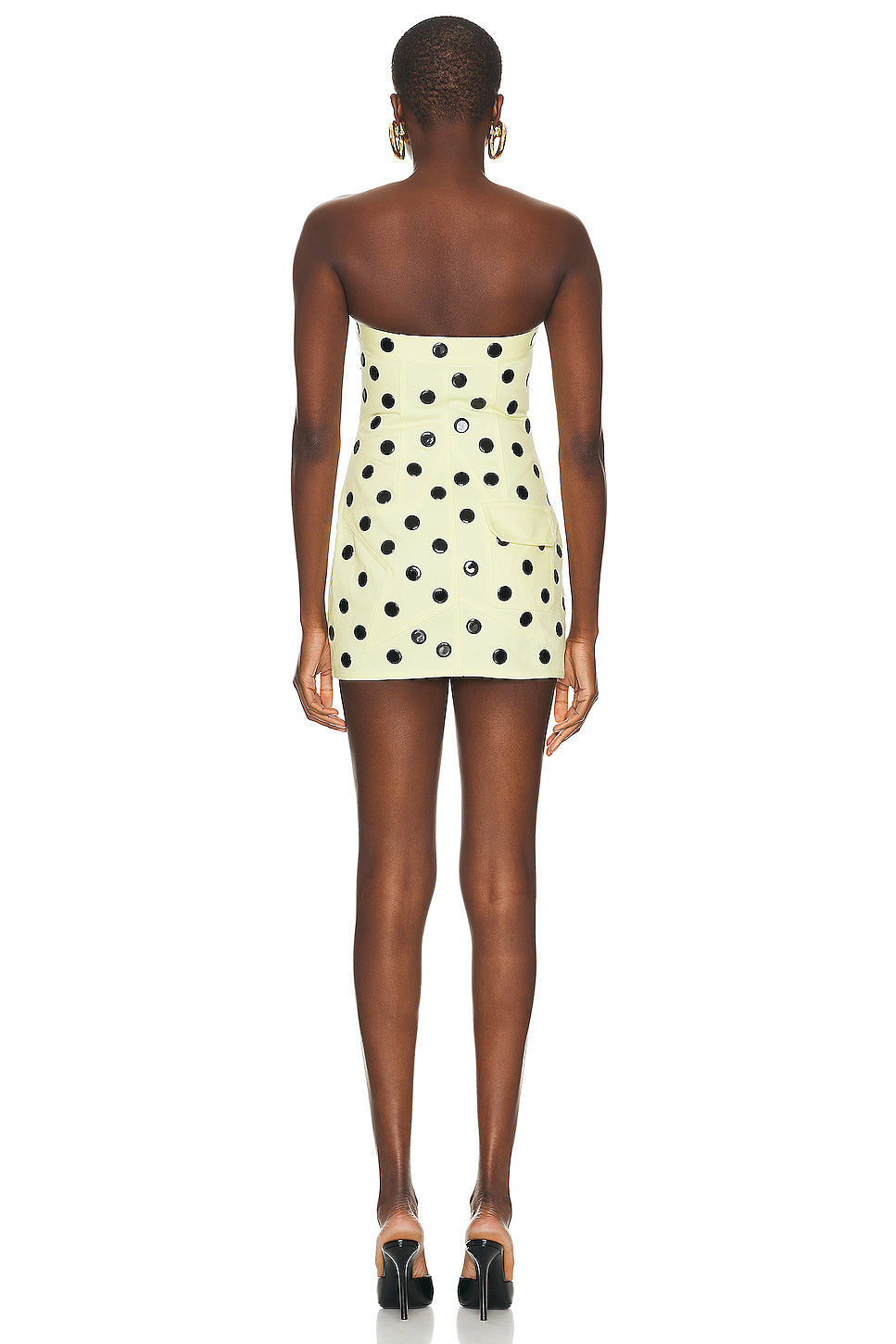 Polka Dot Strapless Mini Dress