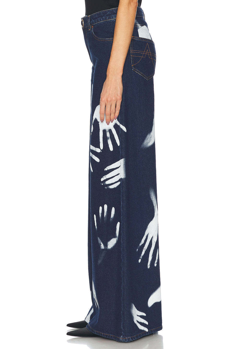 Handprint Wide Leg