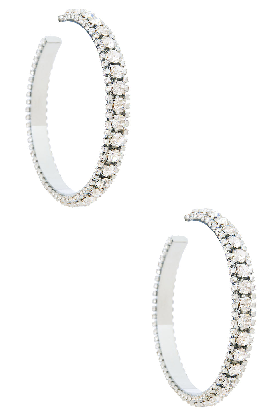 Large Crystal Hoop Earrings