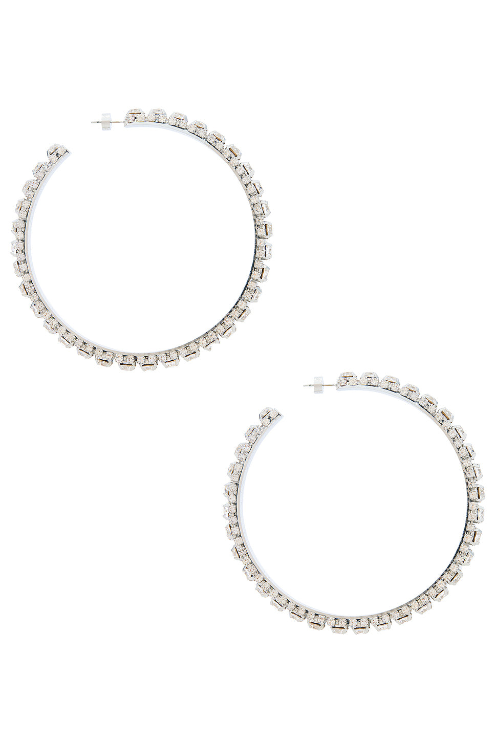 Large Crystal Hoop Earrings