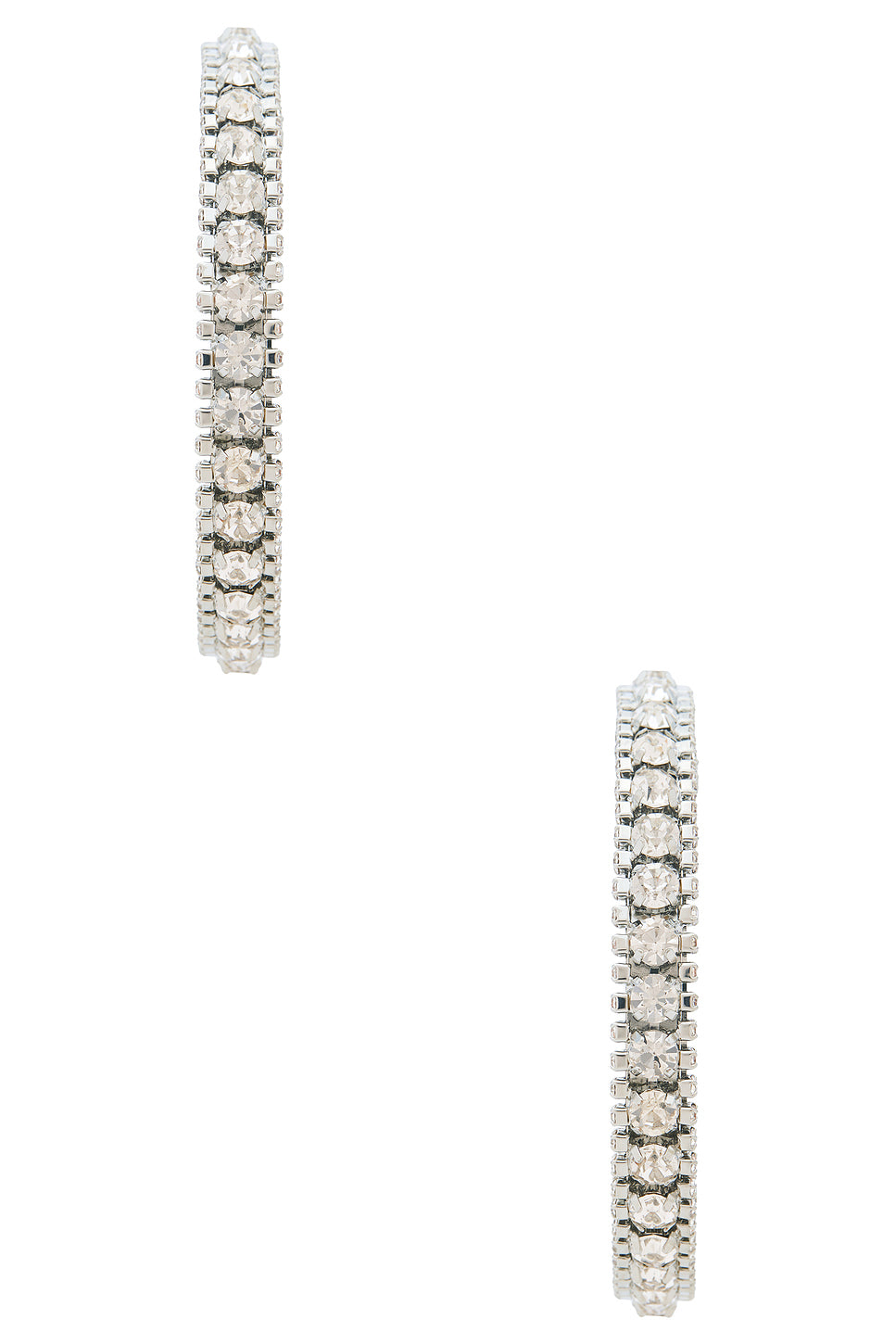 Large Crystal Hoop Earrings