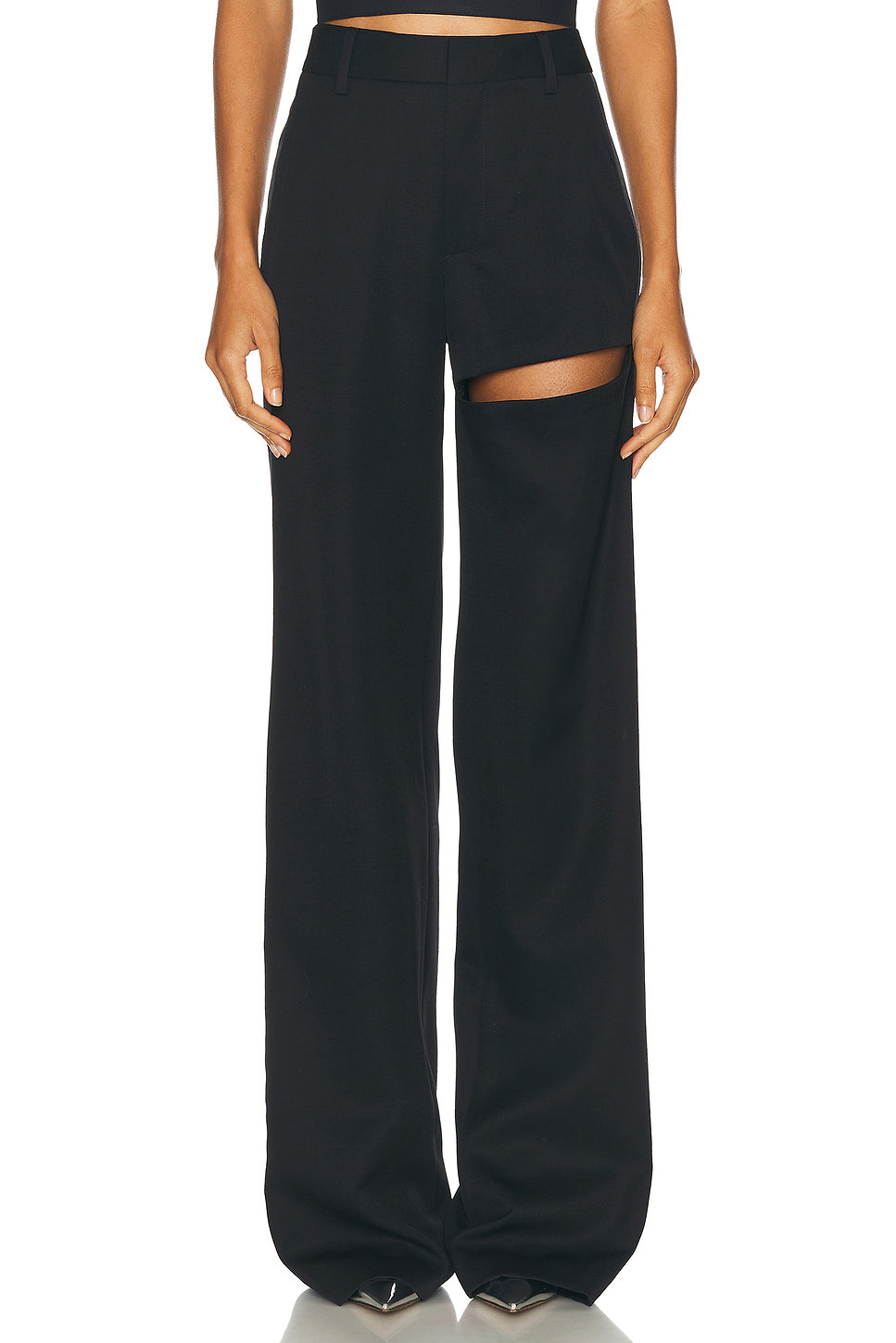 Asymmetric Slit Pant