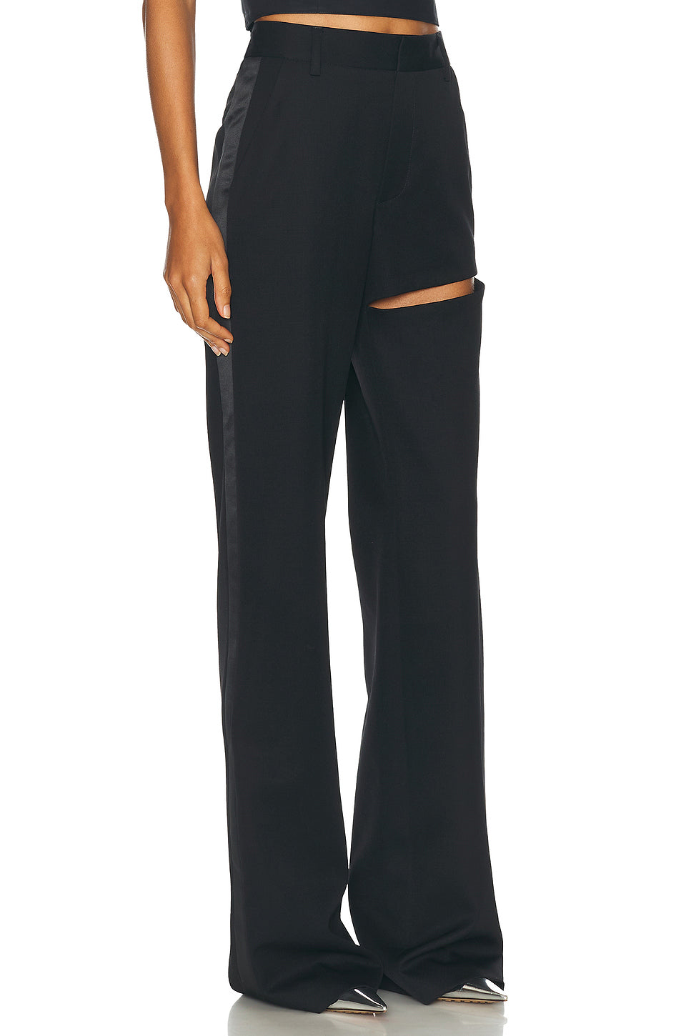 Asymmetric Slit Pant