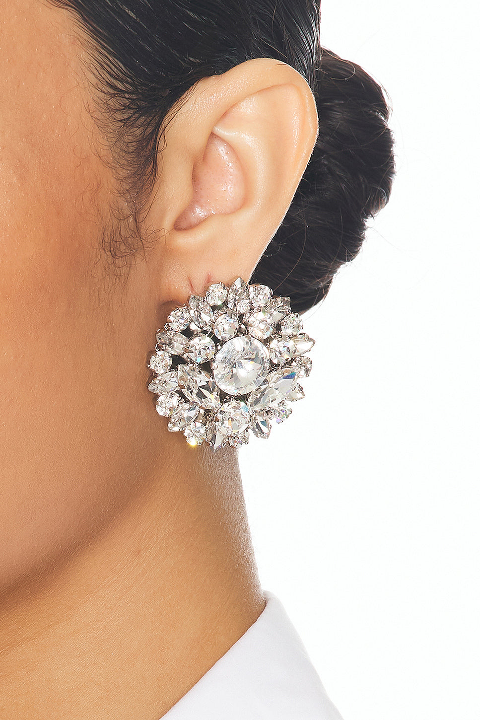 Crystal Flower Earrings