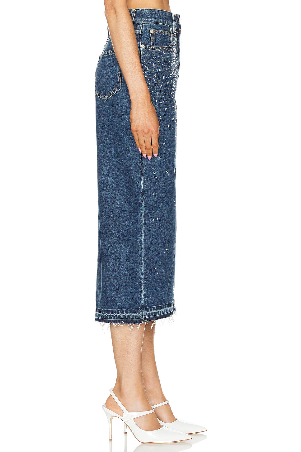 Denim Midi Skirt