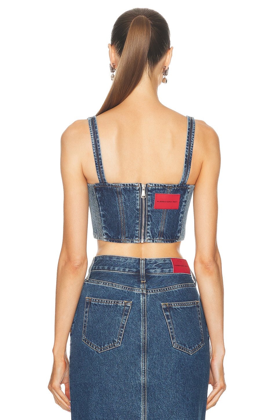 Denim Bustier Top