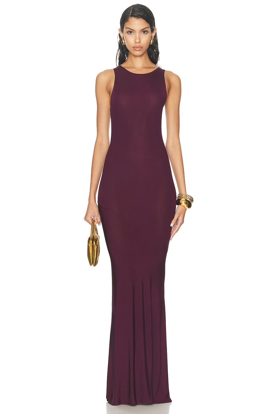 Sleeveless Bias Long Dress