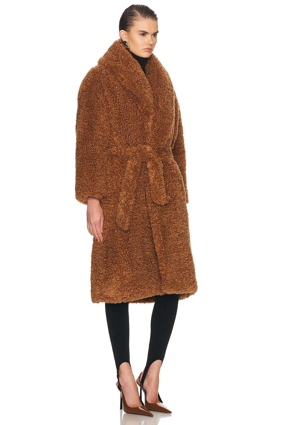 Long Teddy Wrap Coat