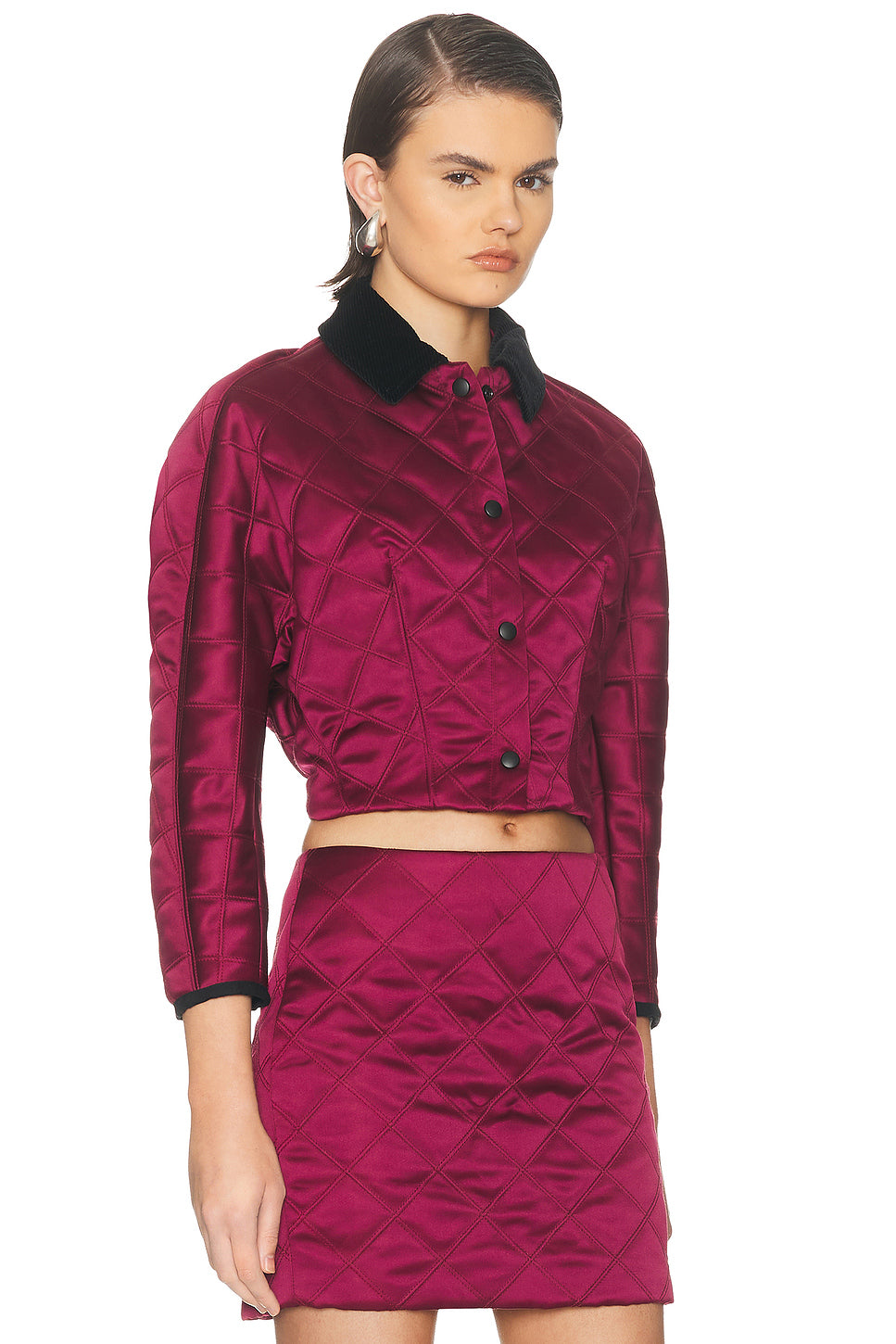 Cropped Quilted Jacket