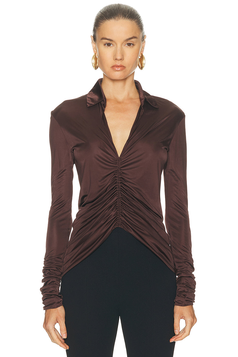 Front Ruched Shirt