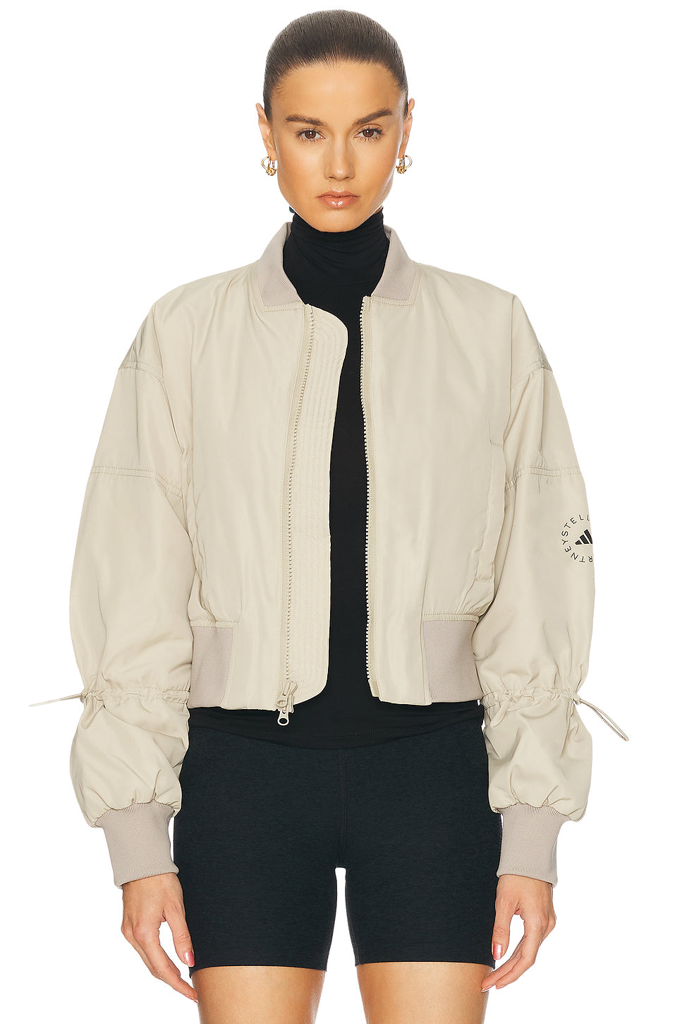 Truenature Cropped Bomber Jacket