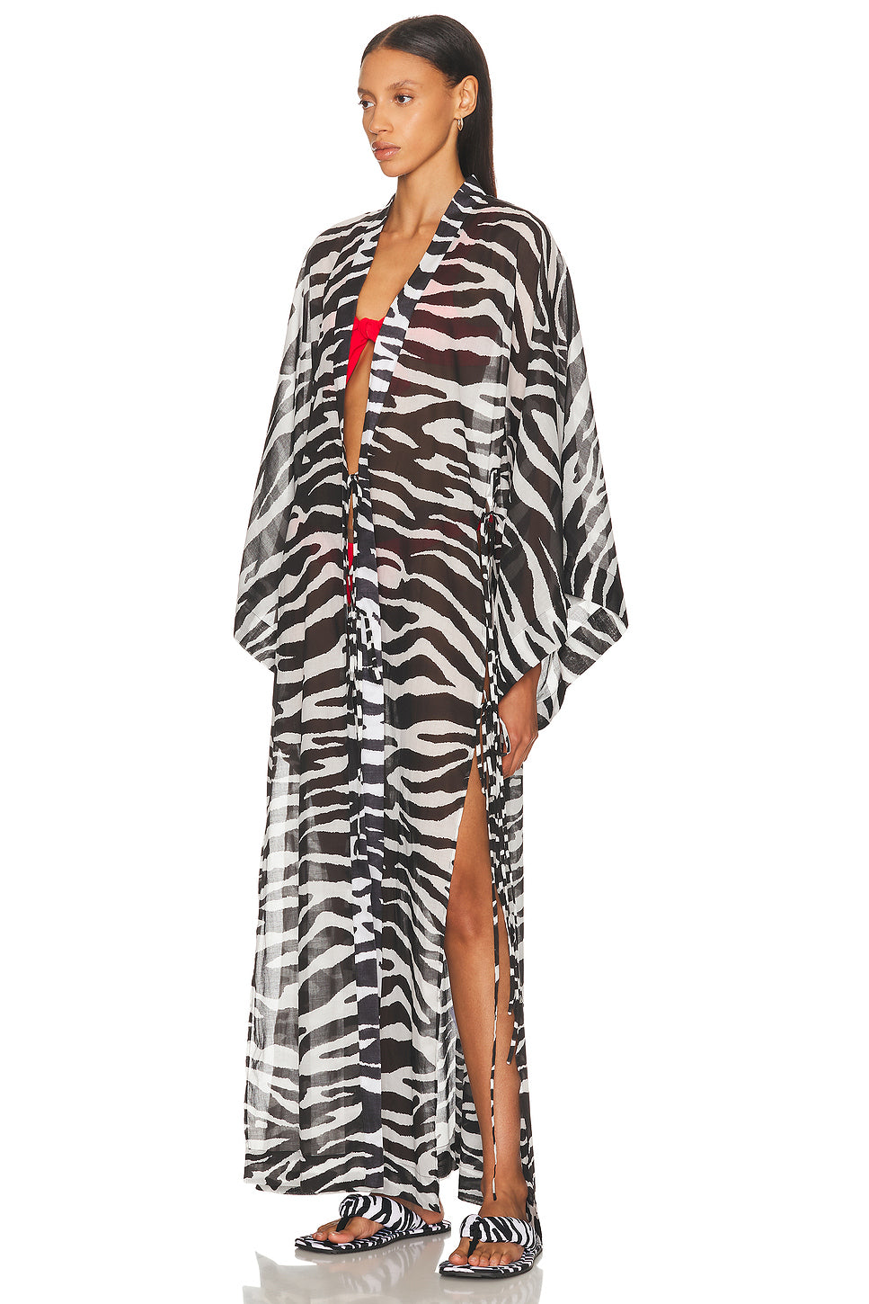 Zebra Printed Caftan
